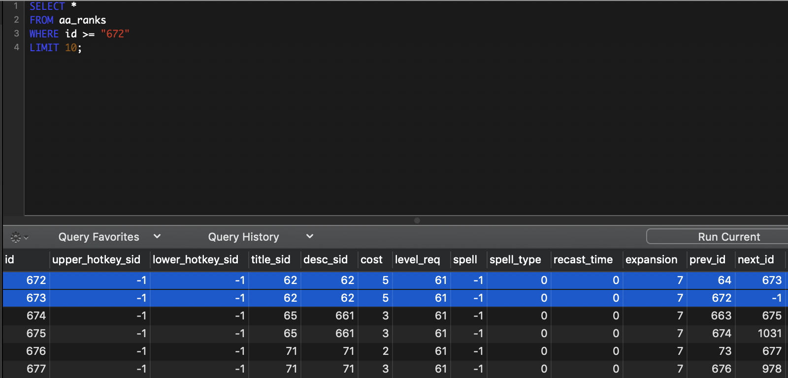 Innate Run Speed IV and V in the aa_ranks table